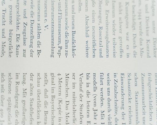 Detail of typography and layout alignment